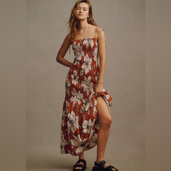 Anthropologie Dresses & Skirts - NWT Anthropologie Dhruv Kapoor Smocked Flounce-Hem Dress